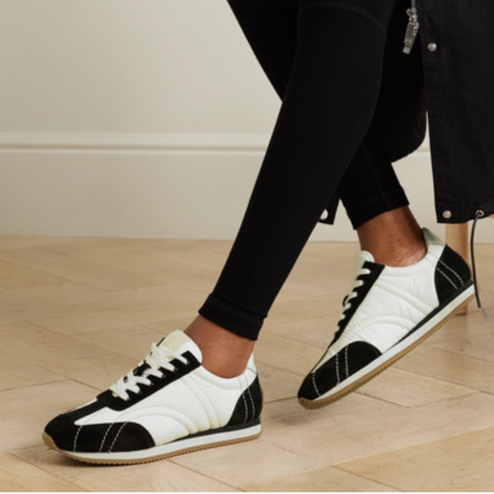 Toteme Black and White Athletic Shoes